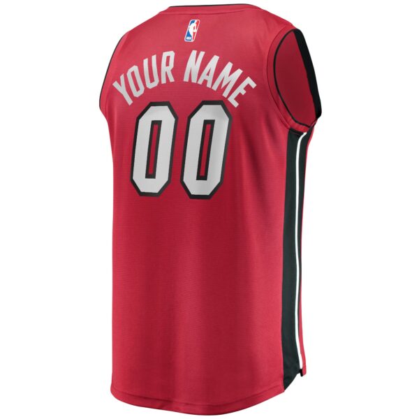 Miami Heat Fanatics Youth Fast Break Replica Custom Jersey Red - Statement Edition