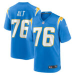 Joe Alt Los Angeles Chargers 2024 First Round Pick Player Game Jersey - Powder Blue