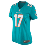 Jaylen Waddle 17 Miami Dolphins Women Game Jersey - Aqua