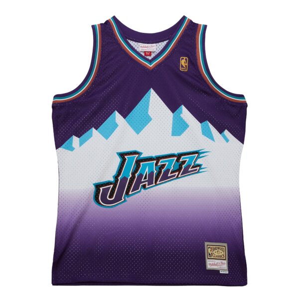 Utah Jazz Mitchell & Ness 1996-97 Hardwood Classics Swingman Jersey - Purple