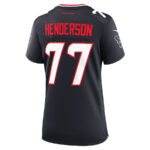 LaDarius Henderson 77 Houston Texans Women's Game Jersey - Navy
