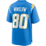 Kellen Winslow 80 Los Angeles Chargers Men Game Retired Jersey - Powder Blue