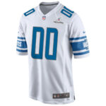 Detroit Lions 2024 Divisional Patch Game Men Custom Jersey - White