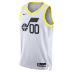 Jordan Clarkson 00 Utah Jazz Unisex Swingman Jersey - Association Edition - White