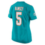 Jalen Ramsey 5 Signed Miami Dolphins Game Women Jersey - Aqua