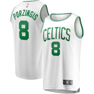 Kristaps Porzingis Boston Celtics Fanatics Youth Fast Break Player Jersey - Association Edition - White
