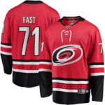 Jesper Fast Carolina Hurricanes Fanatics Alternate Breakaway Jersey - Red
