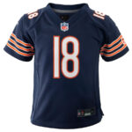 Caleb Williams 18 Chicago Bears 2024 NFL Draft First Round Pick Player Game YOUTH Jersey - Navy