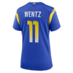 Carson Wentz 11 Los Angeles Rams Game Women Jersey - Royal