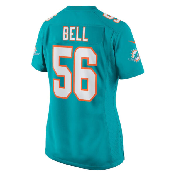 Quinton Bell 56 Miami Dolphins Game Women Jersey - Aqua