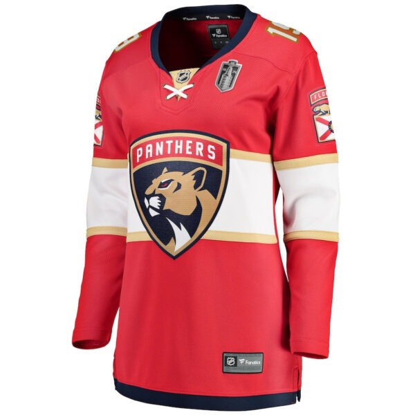 Matthew Tkachuk 19 Florida Panthers 2024 Stanley Cup Final Home Breakaway Player Jersey - Red, Women