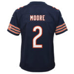 D.J. Moore 2 Signed Chicago Bears Game YOUTH Jersey - Navy