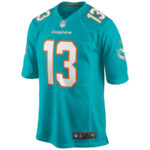Dan Marino 13 Miami Dolphins Men Game Retired Jersey - Aqua