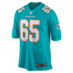 Robert Jones 65 Miami Dolphins Men Game Jersey - Aqua