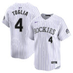 Michael Toglia 4 Colorado Rockies Home Limited Player Men Jersey - White