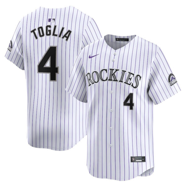 Michael Toglia 4 Colorado Rockies Home Limited Player Men Jersey - White