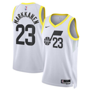 Lauri Markkanen 23 Utah Jazz Unisex Swingman Jersey - Association Edition - White