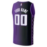 Sacramento Kings Fanatics Youth Custom Fast Break Jersey - Purple - Statement Edition