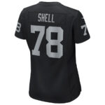Art Shell 78 Las Vegas Raiders Women Game Retired Jersey - Black