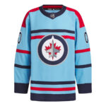 Winnipeg Jets Anniversary Primegreen Custom Men Jersey - Light Blue