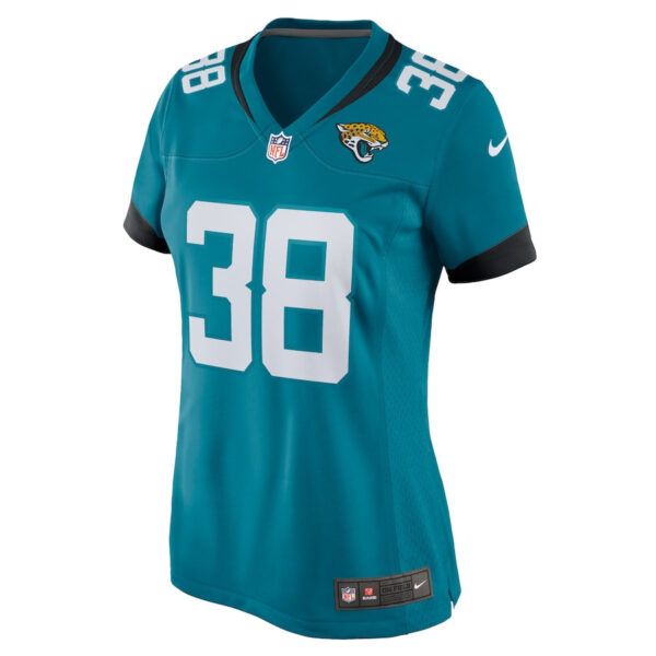 Riley Patterson 38 Jacksonville Jaguars Alternate Game Women Jersey - Teal
