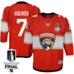 Dmitry Kulikov 7 Florida Panthers 2024 STANLEY CUP Final Youth Home Breakaway Jersey - Red
