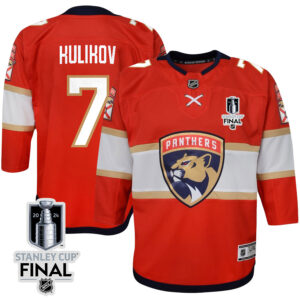 Dmitry Kulikov 7 Florida Panthers 2024 STANLEY CUP Final Youth Home Breakaway Jersey - Red