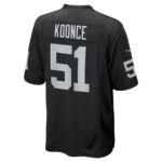 Malcolm Koonce 51 Las Vegas Raiders Men Game Jersey - Black