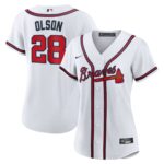 Matt Olson Atlanta Braves  Women's Home Replica Player Jersey - White