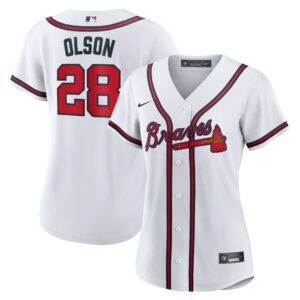 Matt Olson Atlanta Braves  Women's Home Replica Player Jersey - White
