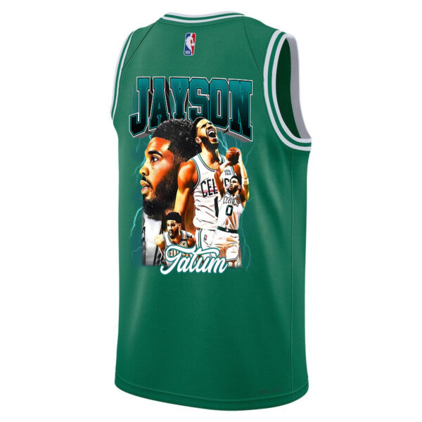 Jayson Tatum 0 Boston Celtics 2024 Legacy of The Legend Icon Edition Jersey - Final Champions Patch - Green