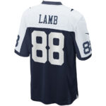 CeeDee Lamb 88 Dallas Cowboys Signed Glass Alternate Game Men Jersey - Navy