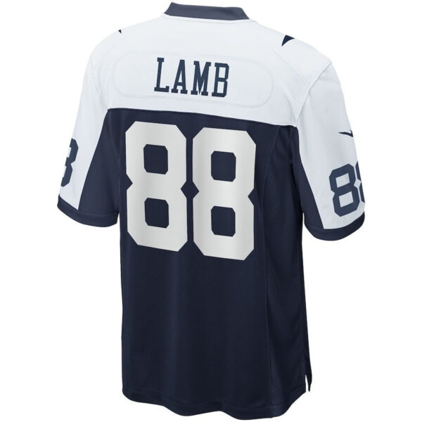 CeeDee Lamb 88 Dallas Cowboys Signed Glass Alternate Game Men Jersey - Navy