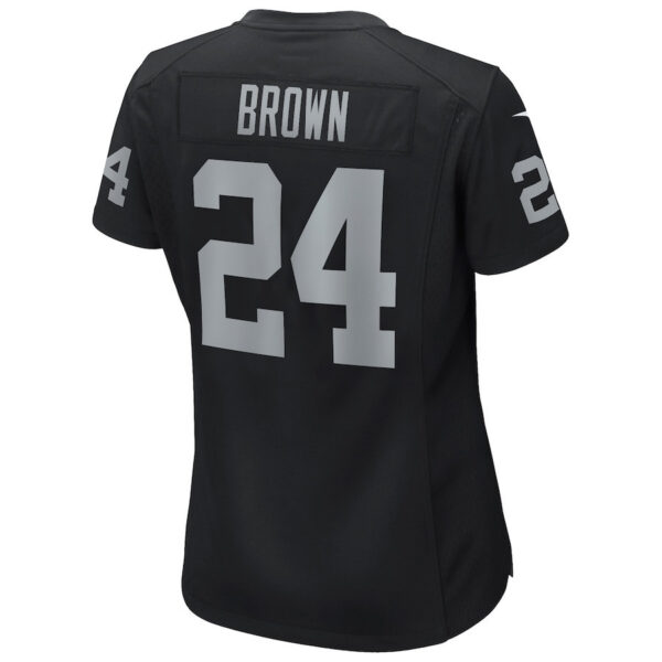 Willie Brown 24 Las Vegas Raiders Women Game Retired Jersey - Black