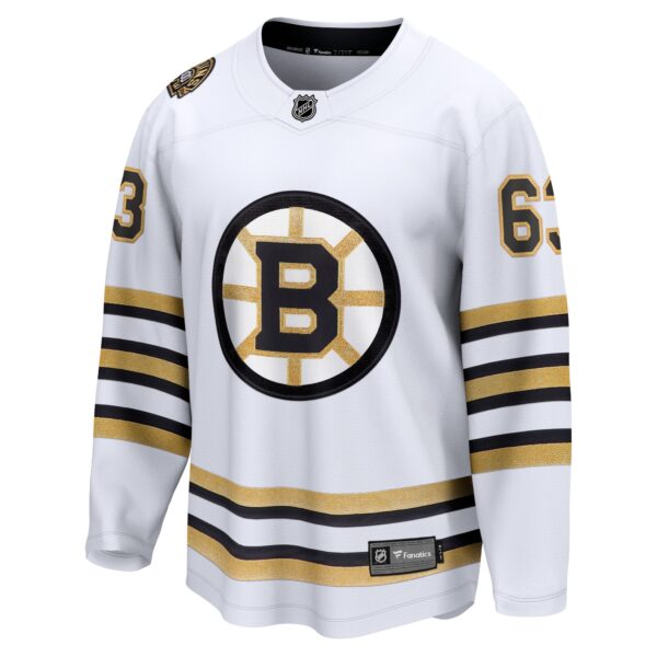 Brad Marchand Boston Bruins Fanatics 100th Anniversary Premier Breakaway Player Jersey - White