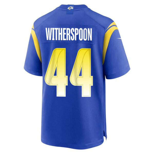 Ahkello Witherspoon 44 Los Angeles Rams 2023 Playoffs Patch Game Men Jersey - Royal