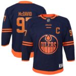 Connor McDavid Edmonton Oilers Youth Alternate Premier Player Jersey - Navy