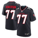 LaDarius Henderson 77 Houston Texans Game Men Jersey - Navy