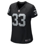 Roderic Teamer 33 Las Vegas Raiders Women Game Jersey - Black