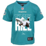 Tyreek Hill 10 Signed Miami Dolphins Cheetah Game YOUTH Jersey - Aqua V2