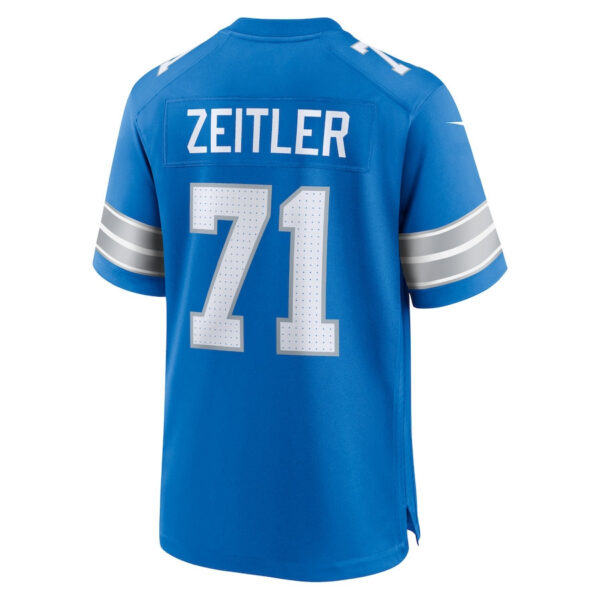 Kevin Zeitler 71 Detroit Lions Game Men Jersey - Blue