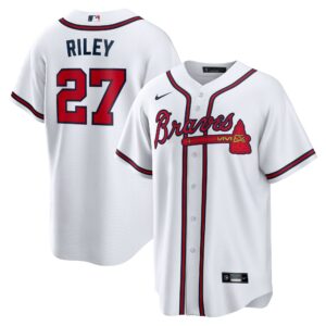Austin Riley Atlanta Braves  Home Replica Player Jersey - White
