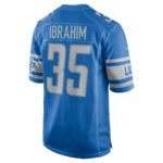 Mohamed Ibrahim 35 Detroit Lions Game Men Jersey - Blue