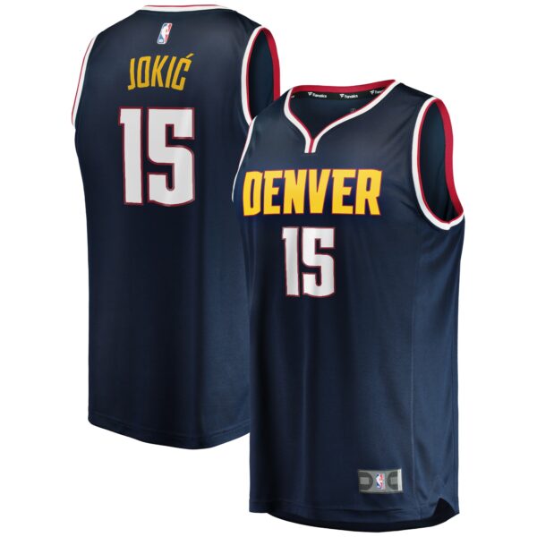 Nikola Jokic Denver Nuggets Fanatics Fast Break Player Jersey - Icon Edition - Navy