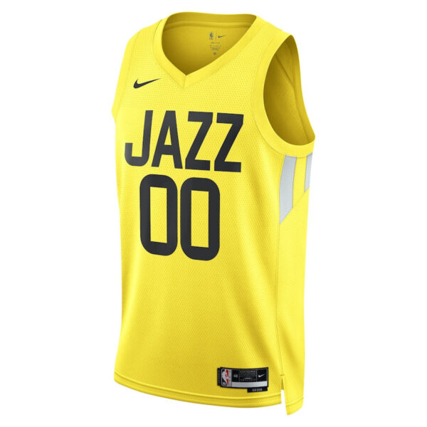 Utah Jazz 2023/24 Icon Swingman Custom Men Jersey - Gold