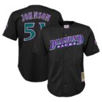 Randy Johnson Arizona Diamondbacks Mitchell & Ness Youth Cooperstown Collectionu00c2u00a0Mesh Batting Practice Jersey - Black