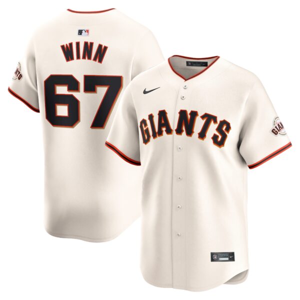 Keaton Winn San Francisco Giants  Home Limited Player Jersey - Cream