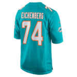 Liam Eichenberg 74 Miami Dolphins Men Game Jersey - Aqua