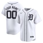 Detroit Tigers  Youth Home Limited Custom Jersey - White