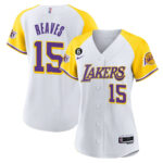 Austin Reaves 15 Los Angeles Lakers Alternate Baseball Jersey - White